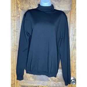 COPY - Banana Republic women’s M stretch merino extra fine wool sweater. Jet bl…